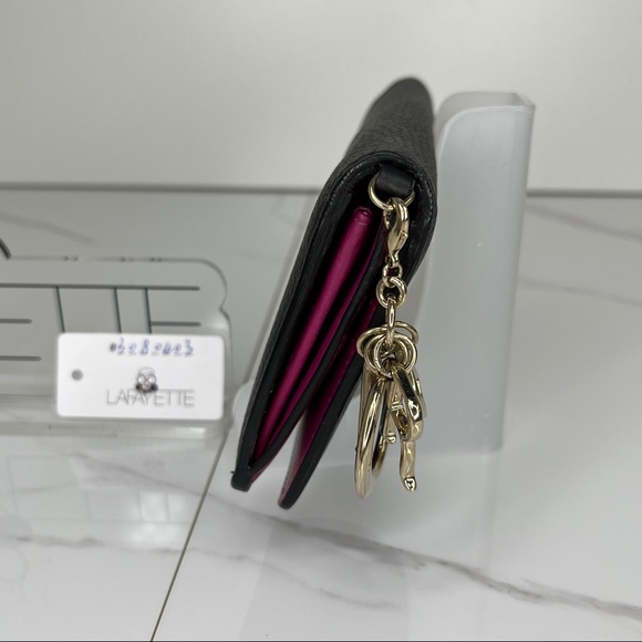 Dior Leather Flap Long Wallet-Black - Picture 3 of 5